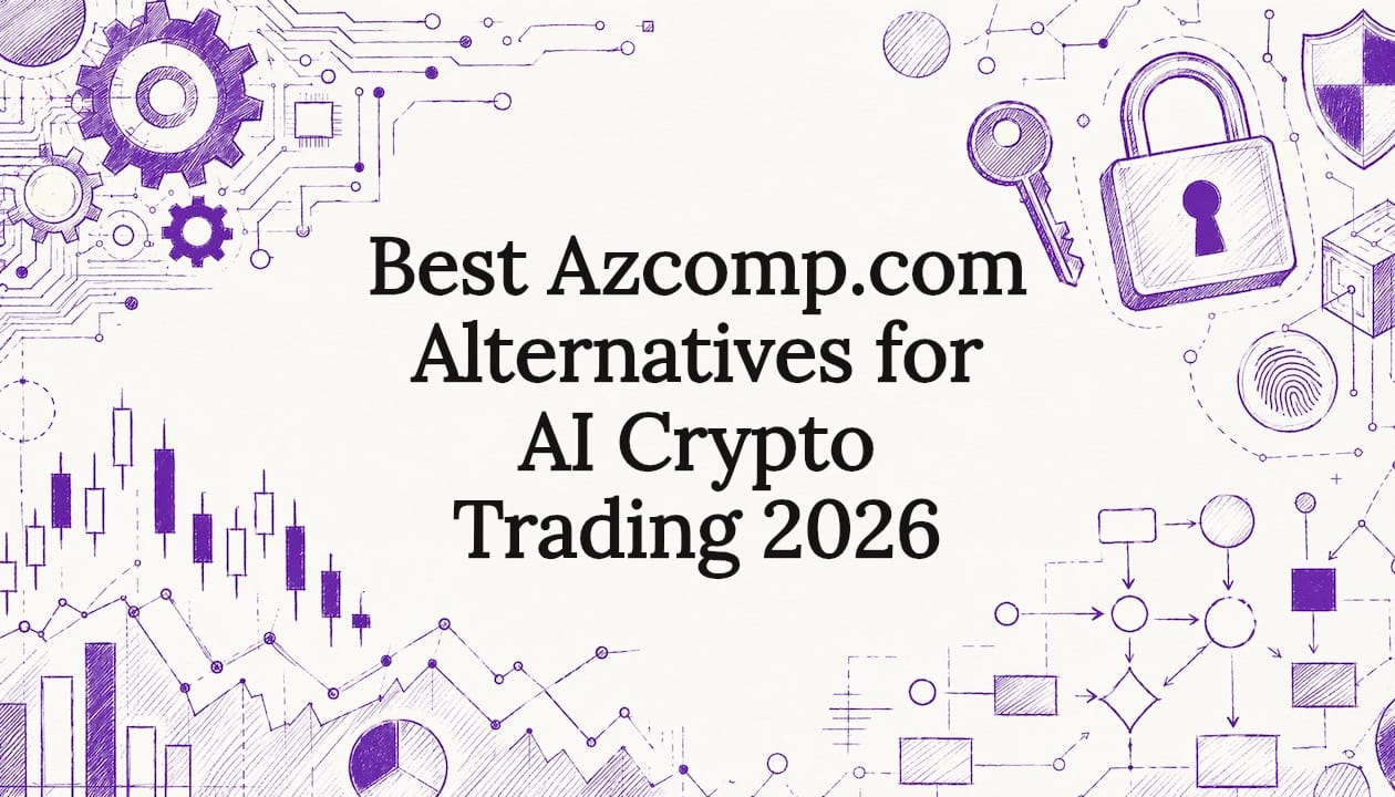 Decorative fintech-themed title card frame