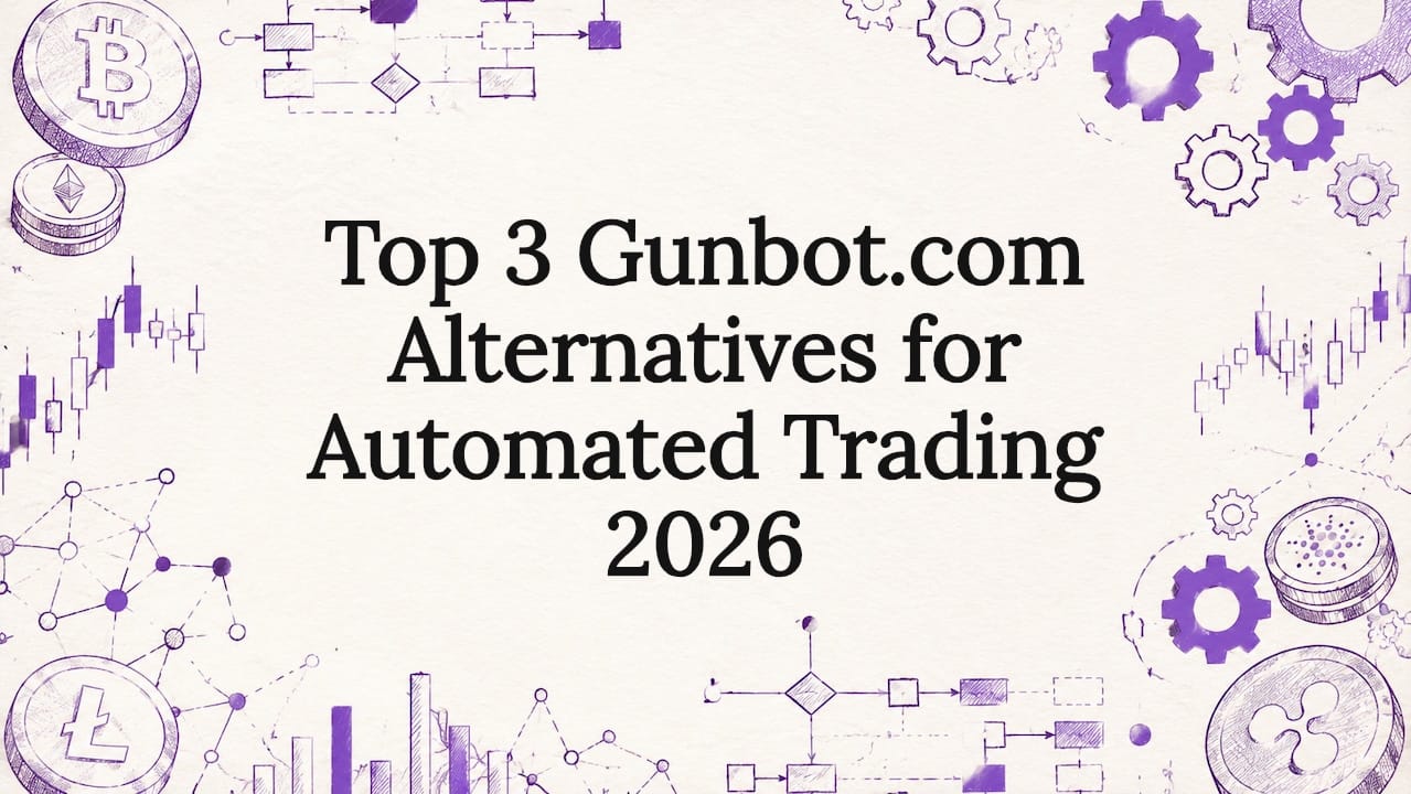 Decorative illustration framing title for crypto trading automation article