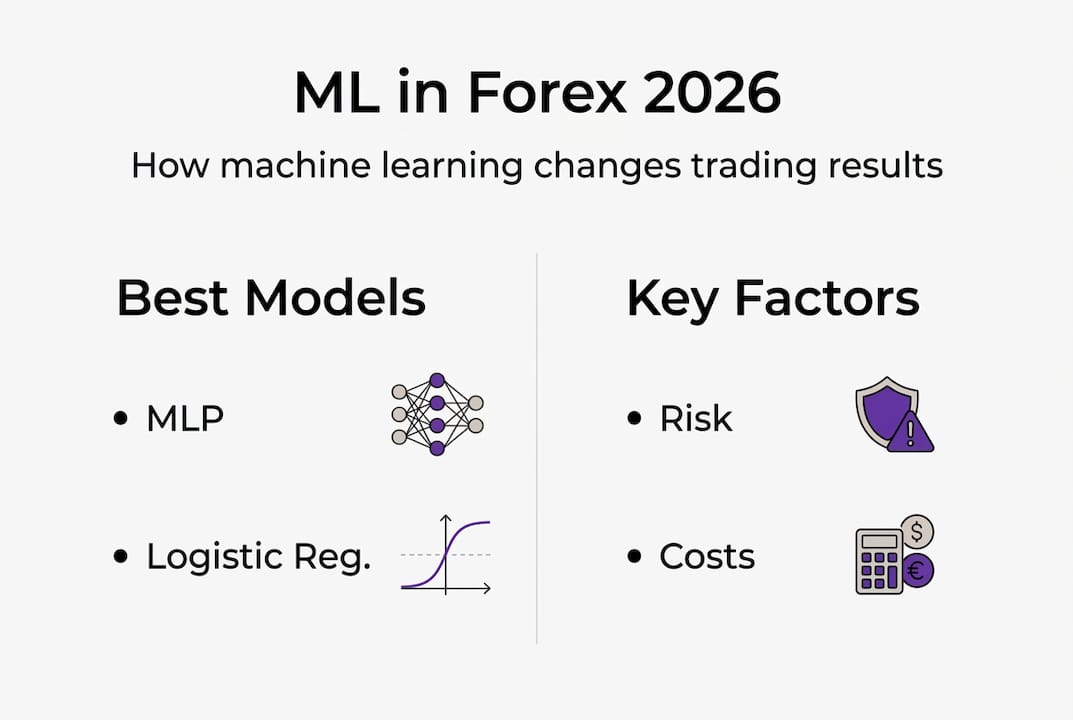 Infographic of ML models and key forex factors