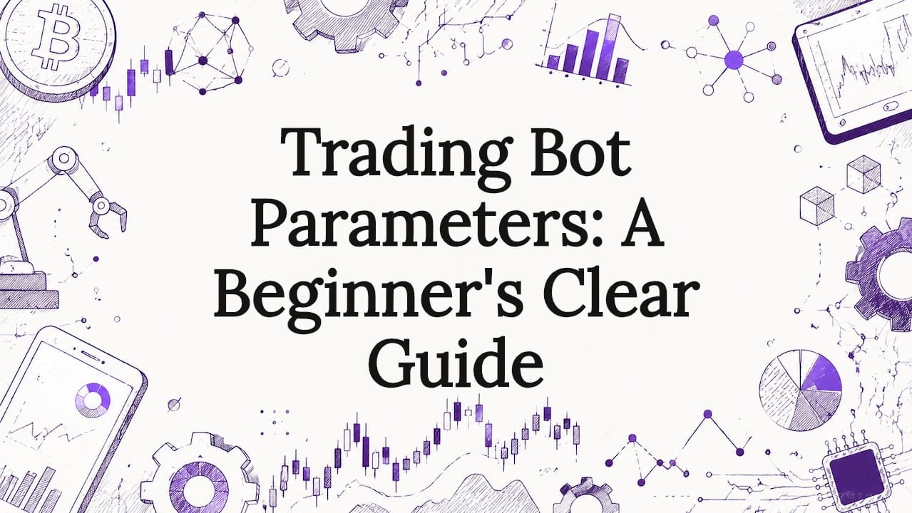 Decorative conceptual title card illustration for trading bots